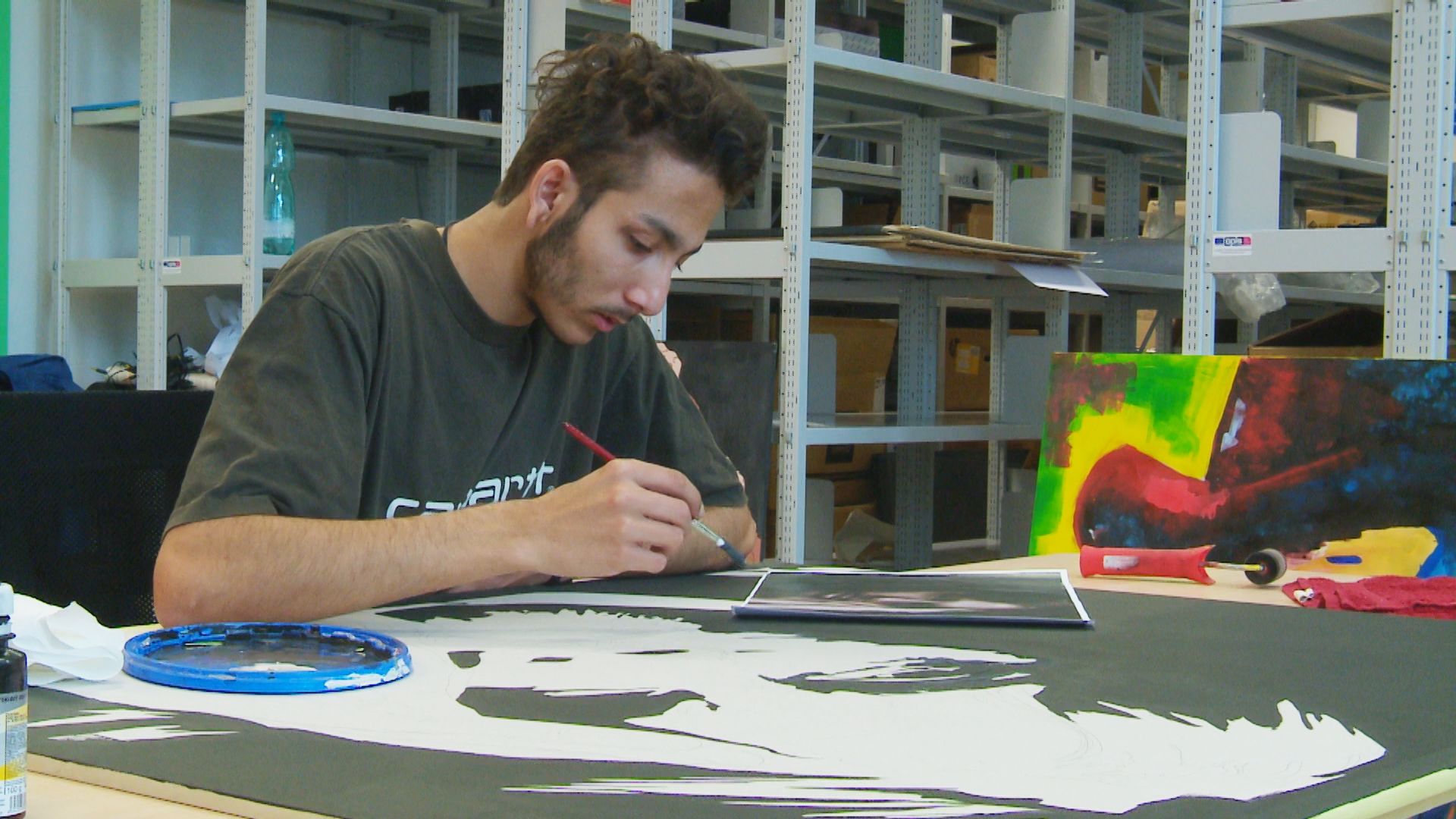 Jozef Fečo – the process of painting