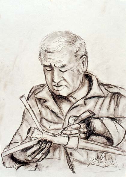 Jozef Cichý – A Drawing of Jaroslav Cicko