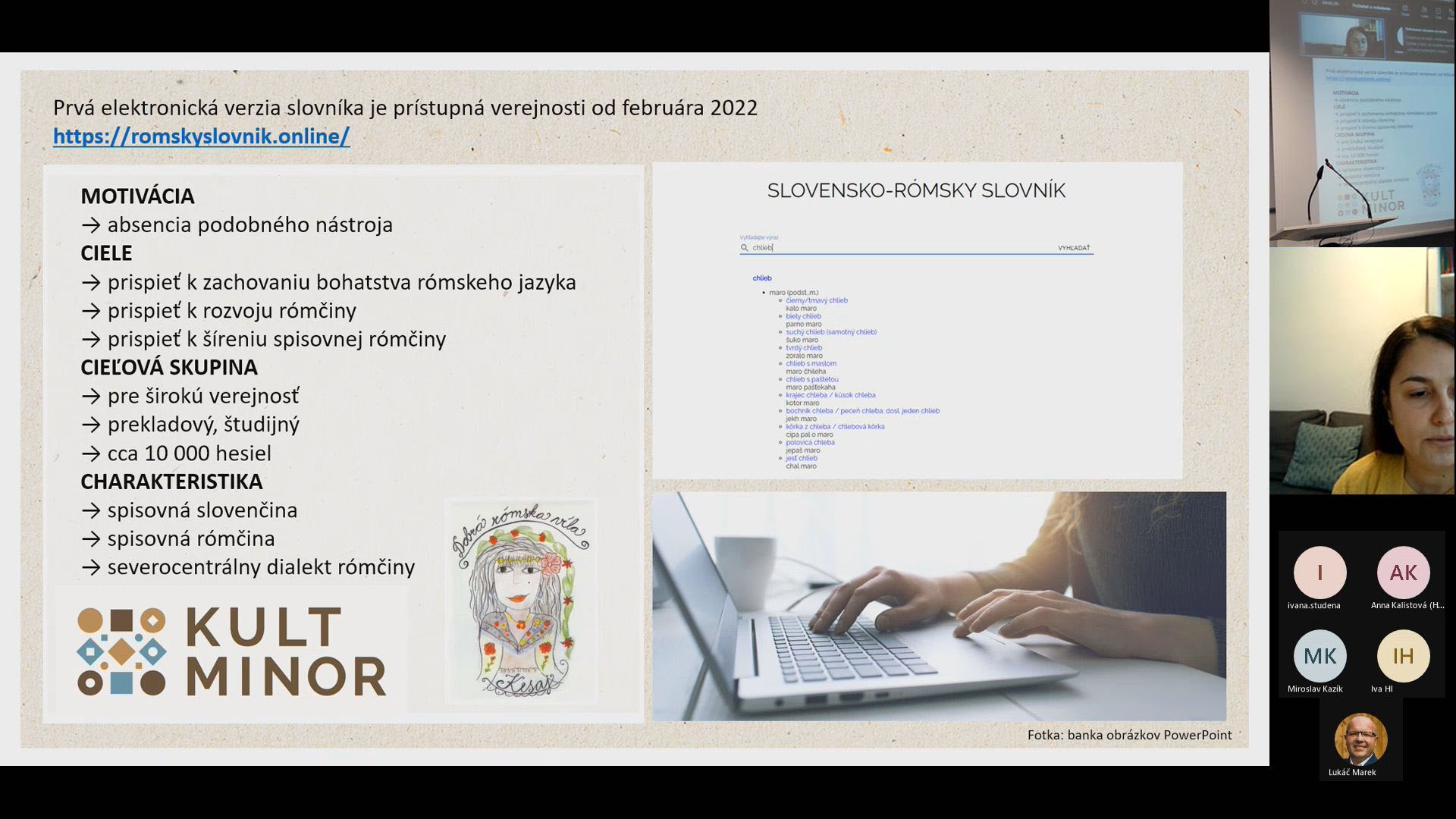 Mgr. Martina Horňáková: Rómsky slovník online