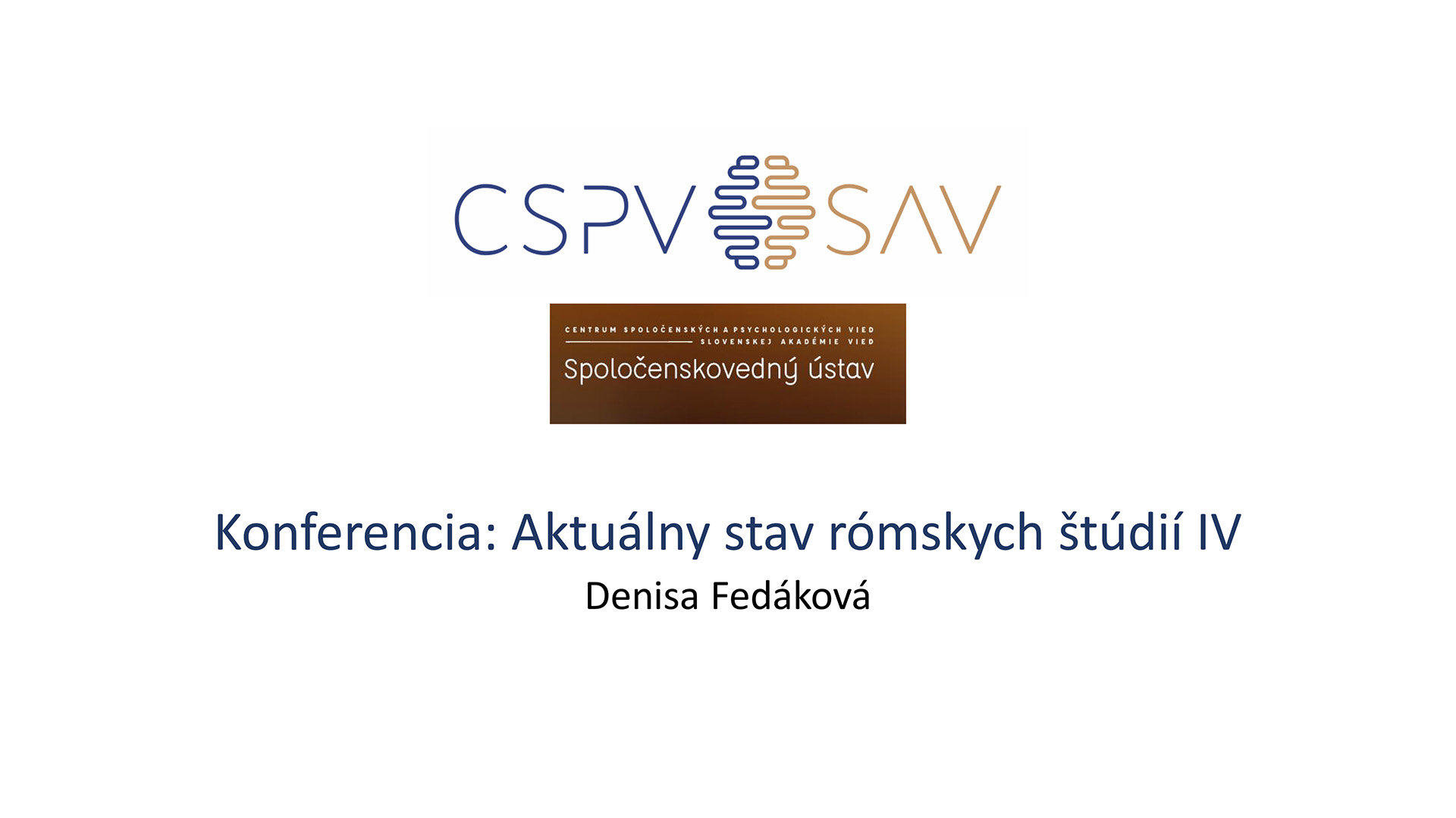 Mgr. Denisa Fedáková, PhD.