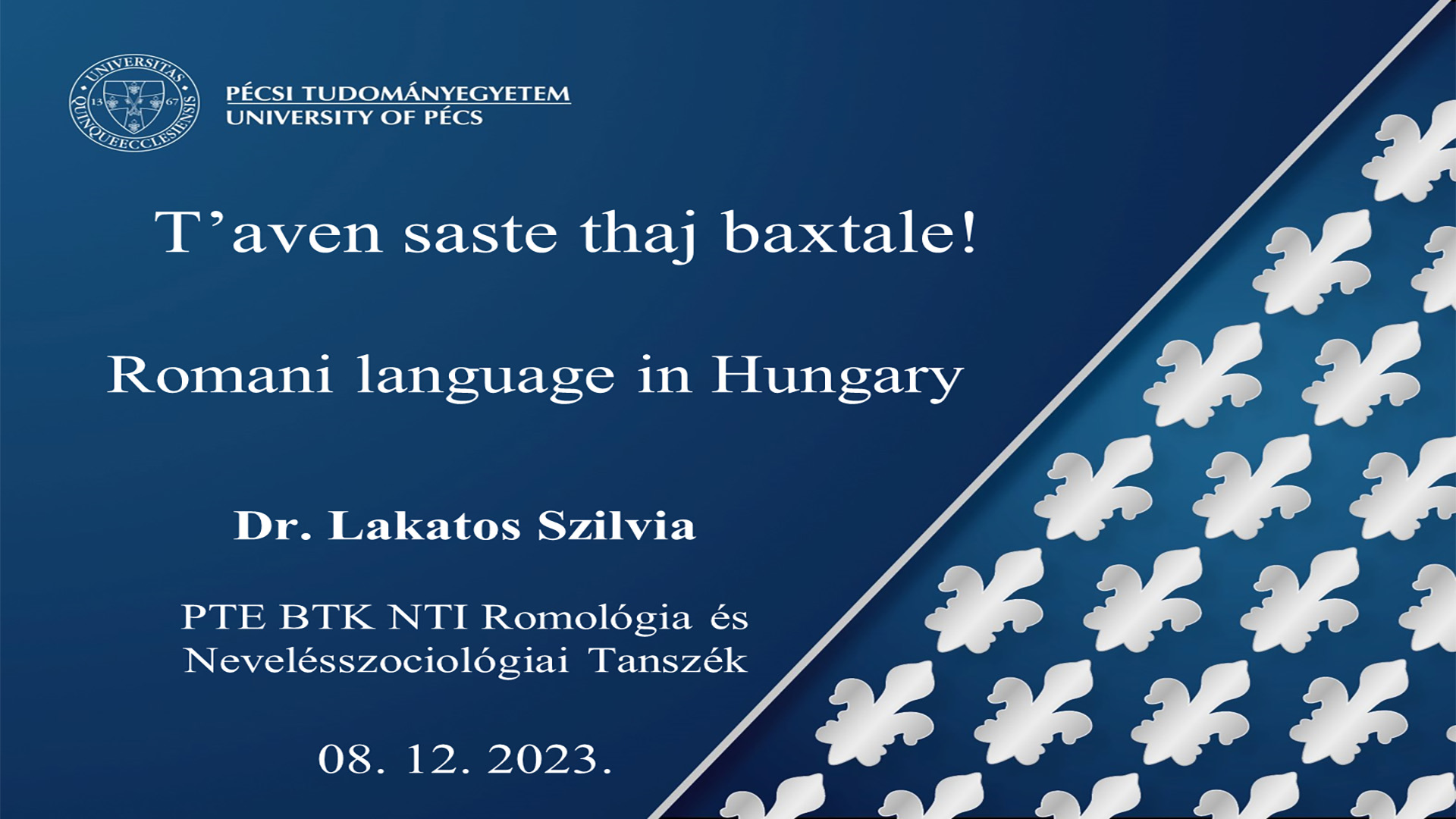 Dr. Szilvia Lakatos: E romaňi čhib andro Ungriko